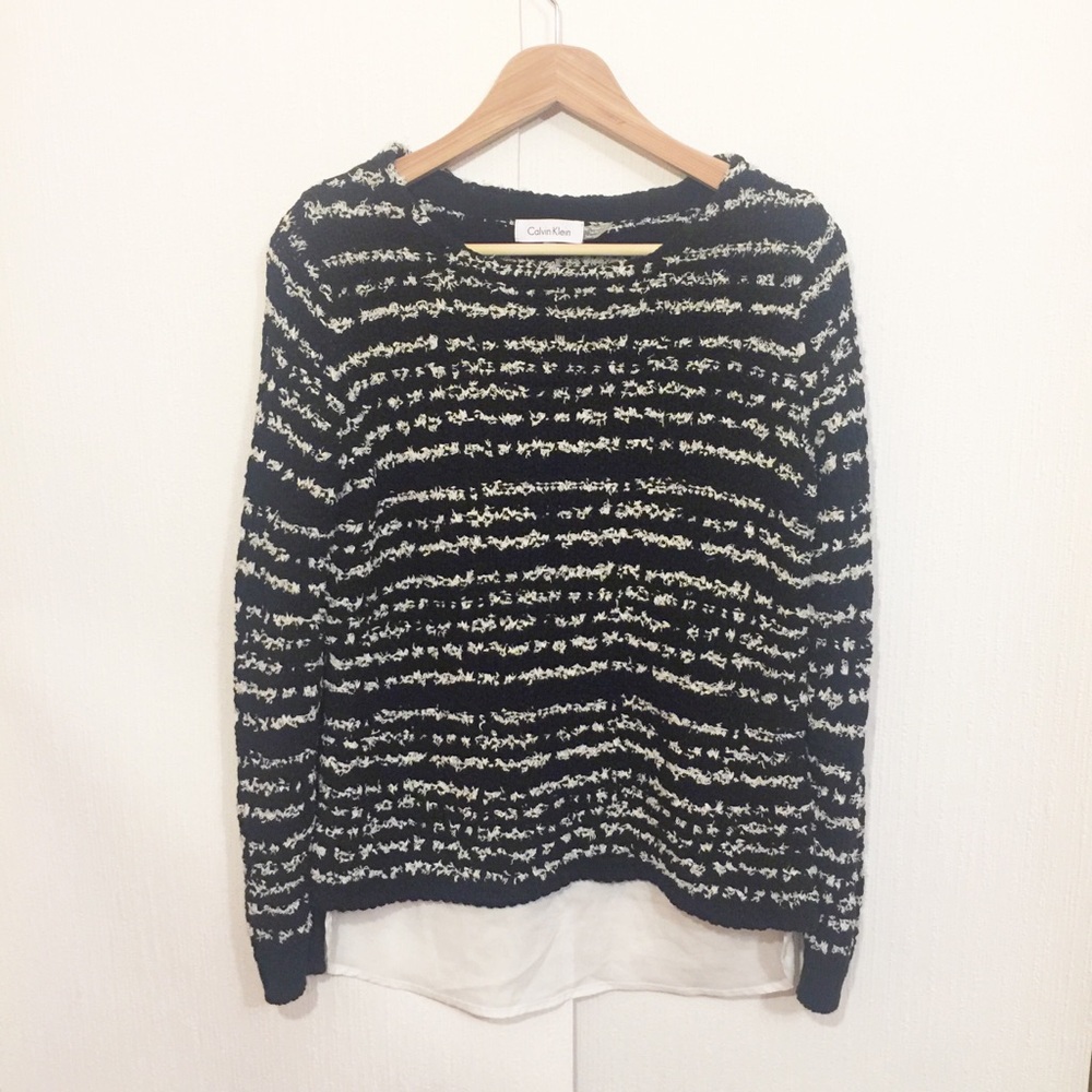 Calvin Klein Layered Women’s Sweater Small